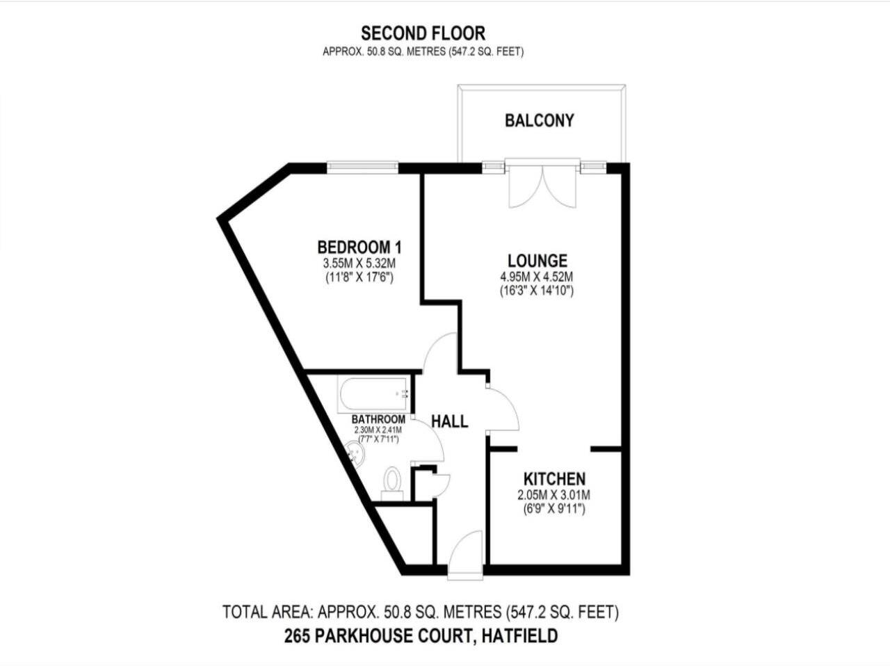 Parkhouse Court, Hatfield, Hertfordshire floorplan