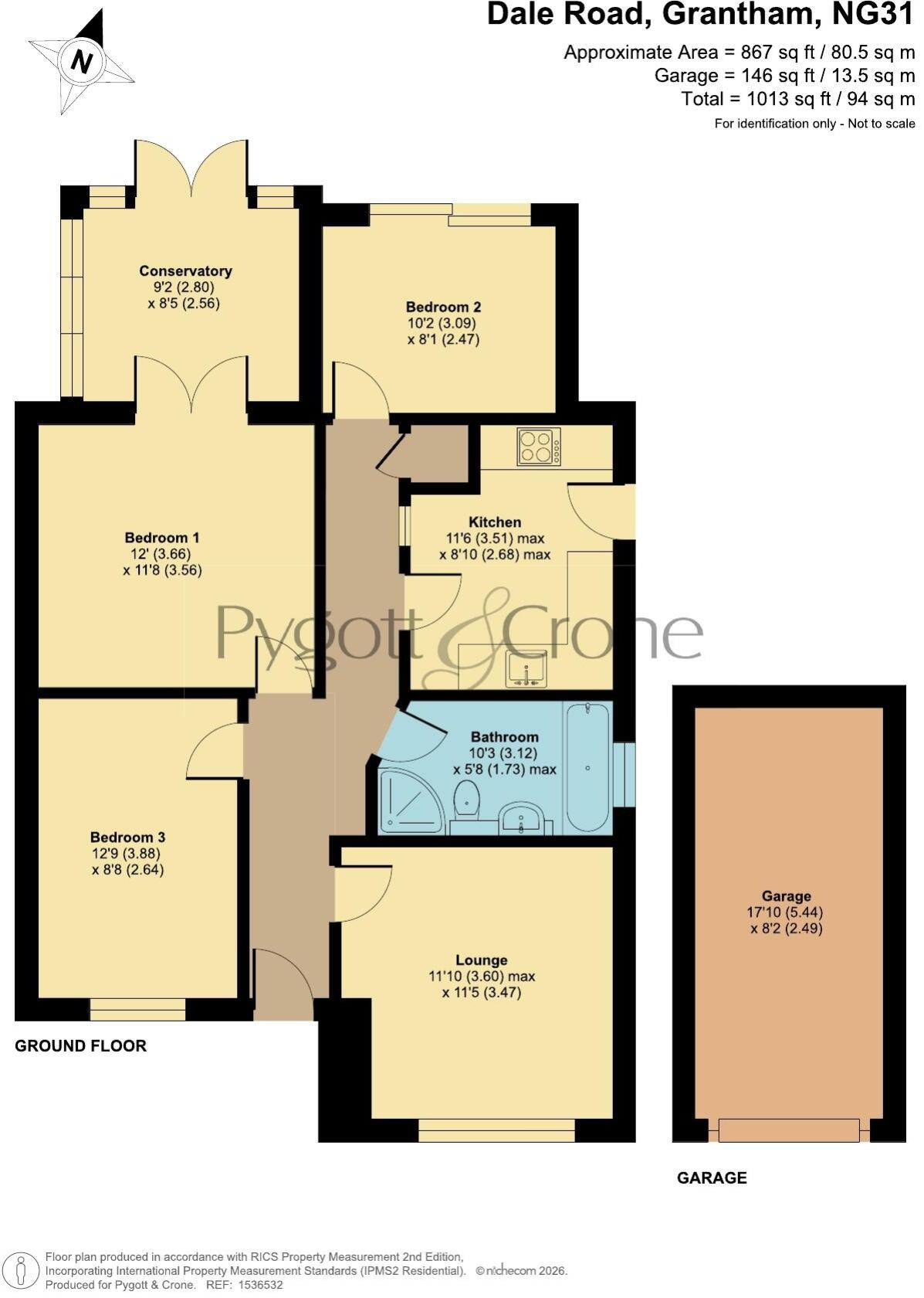 Dale Road, Grantham, Lincolnshire, NG31 floorplan
