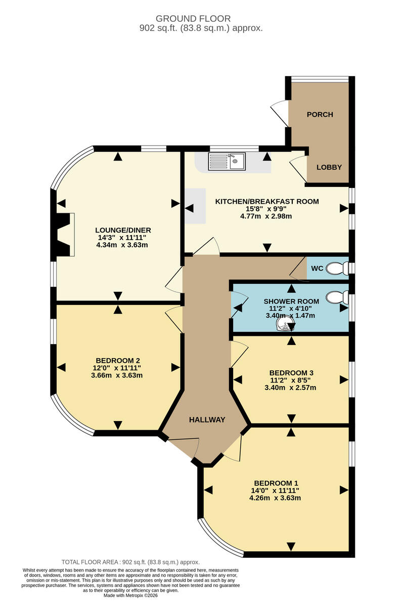 Mossley Avenue, Poole, BH12 5 floorplan