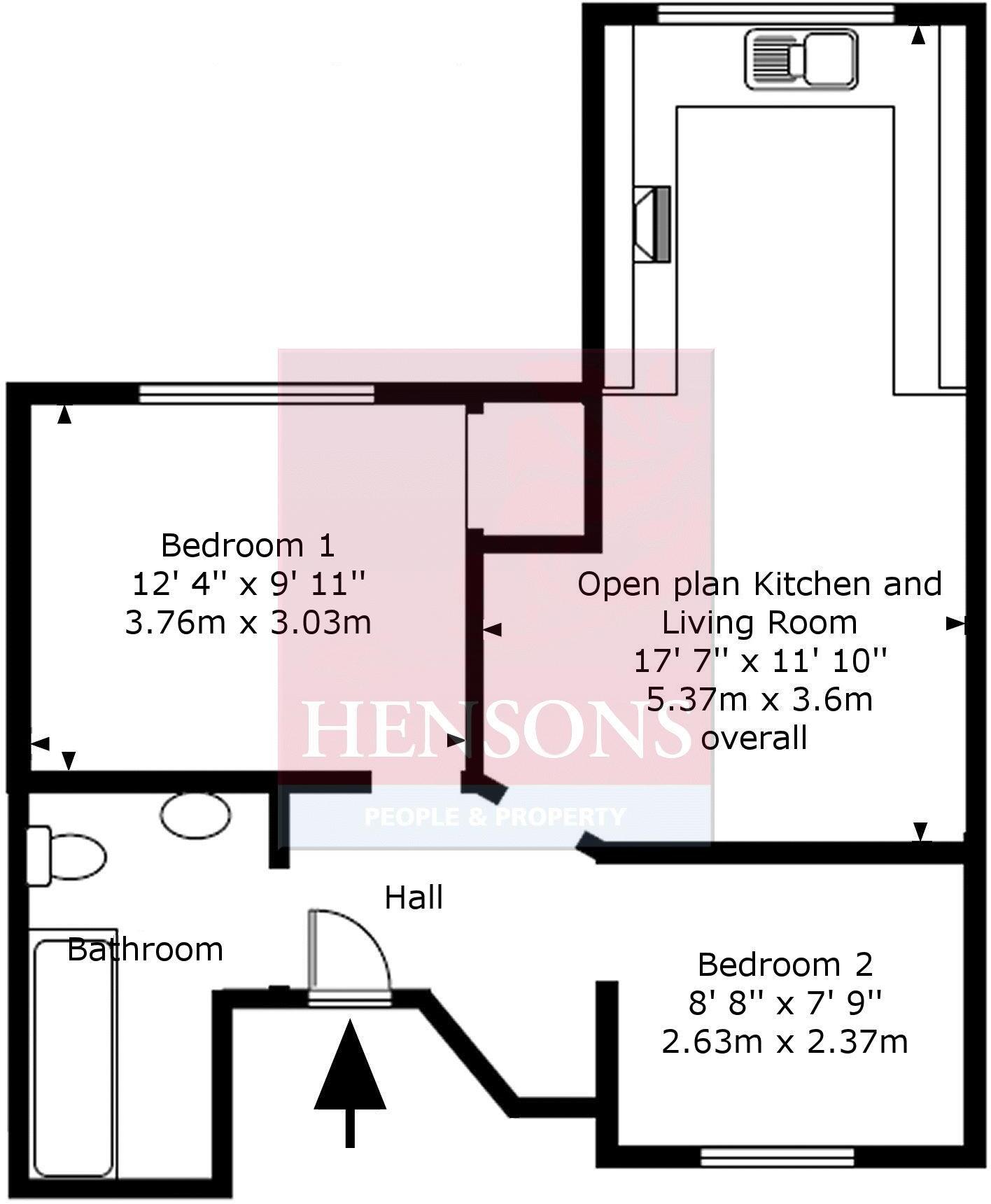 Christchurch Close with parking and no onward chain. floorplan