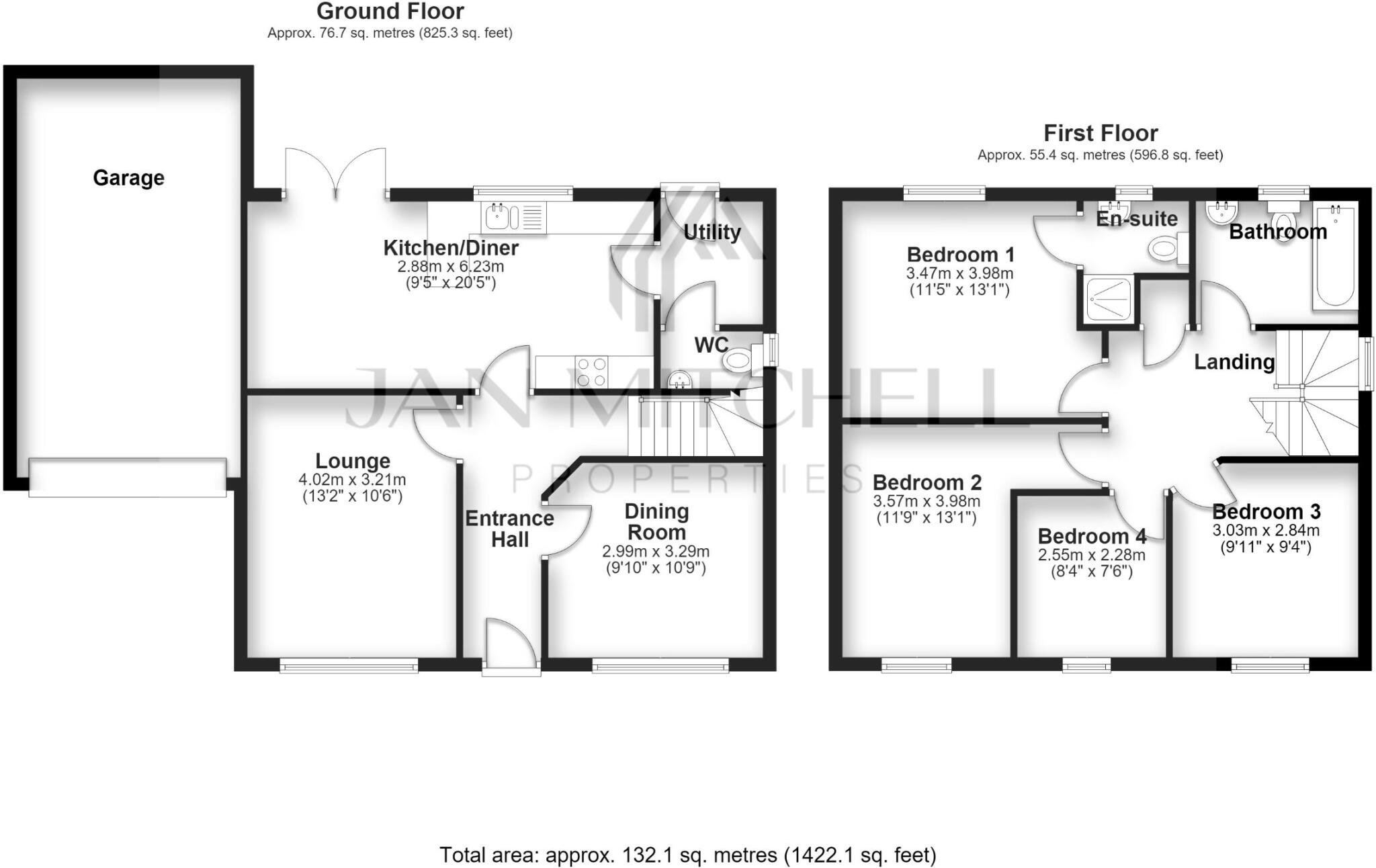 Wooler Drive, The Middles, Stanley floorplan