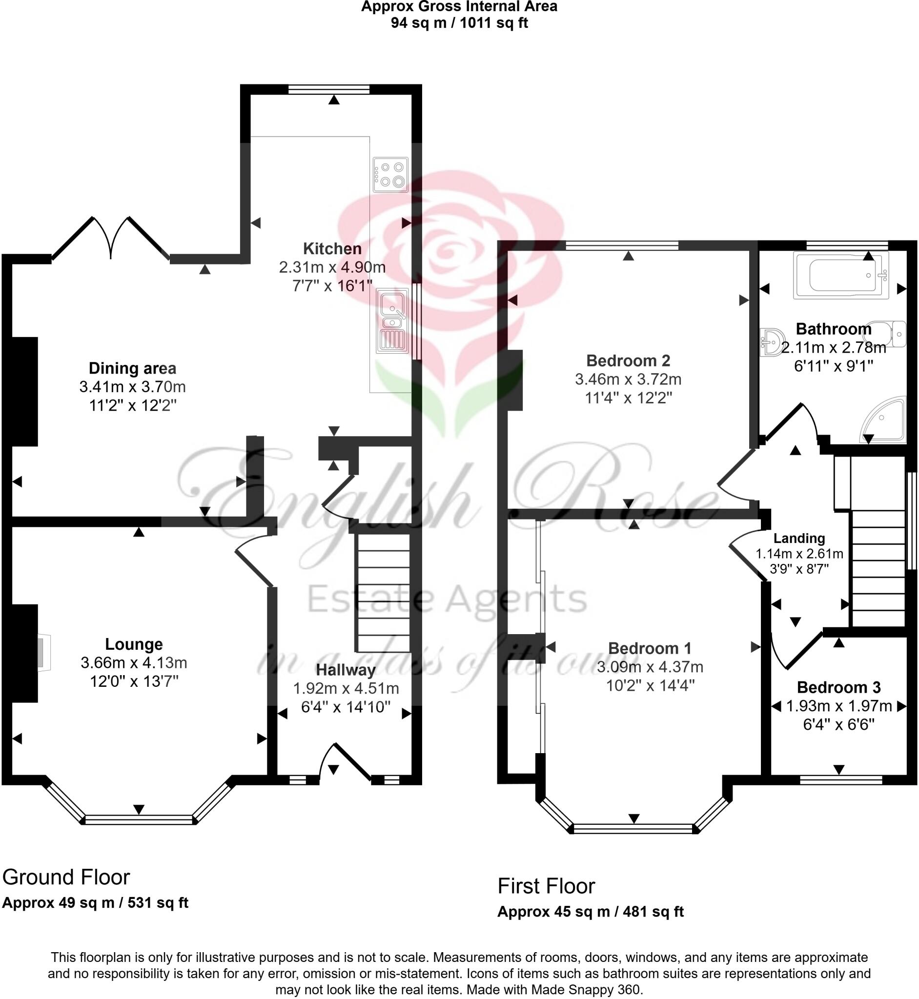 Quarrydale Road, Sutton in Ashfield floorplan