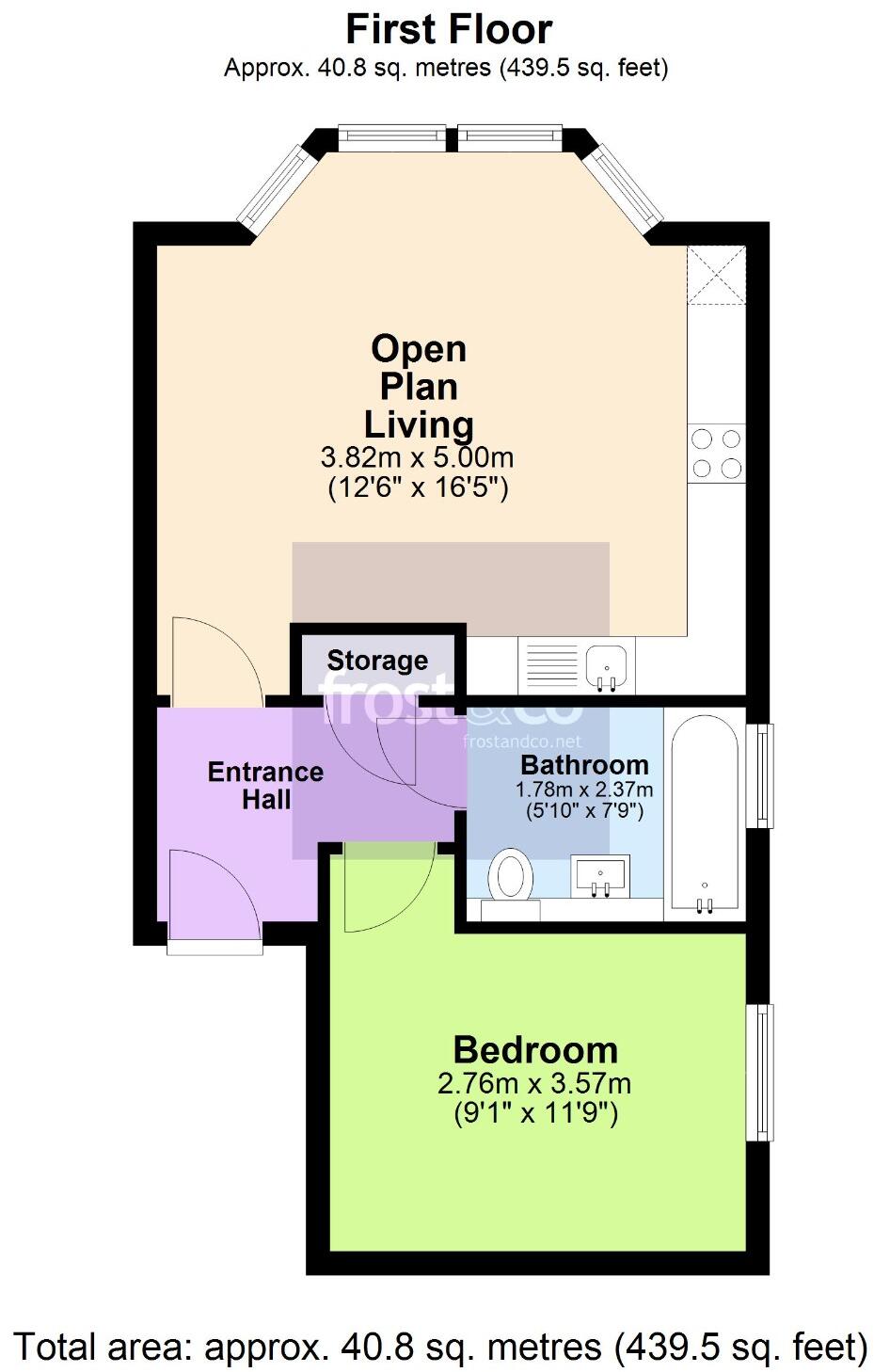 Urbanshore, 40 Gervis Road, Bournemouth, Dorset, BH1 floorplan