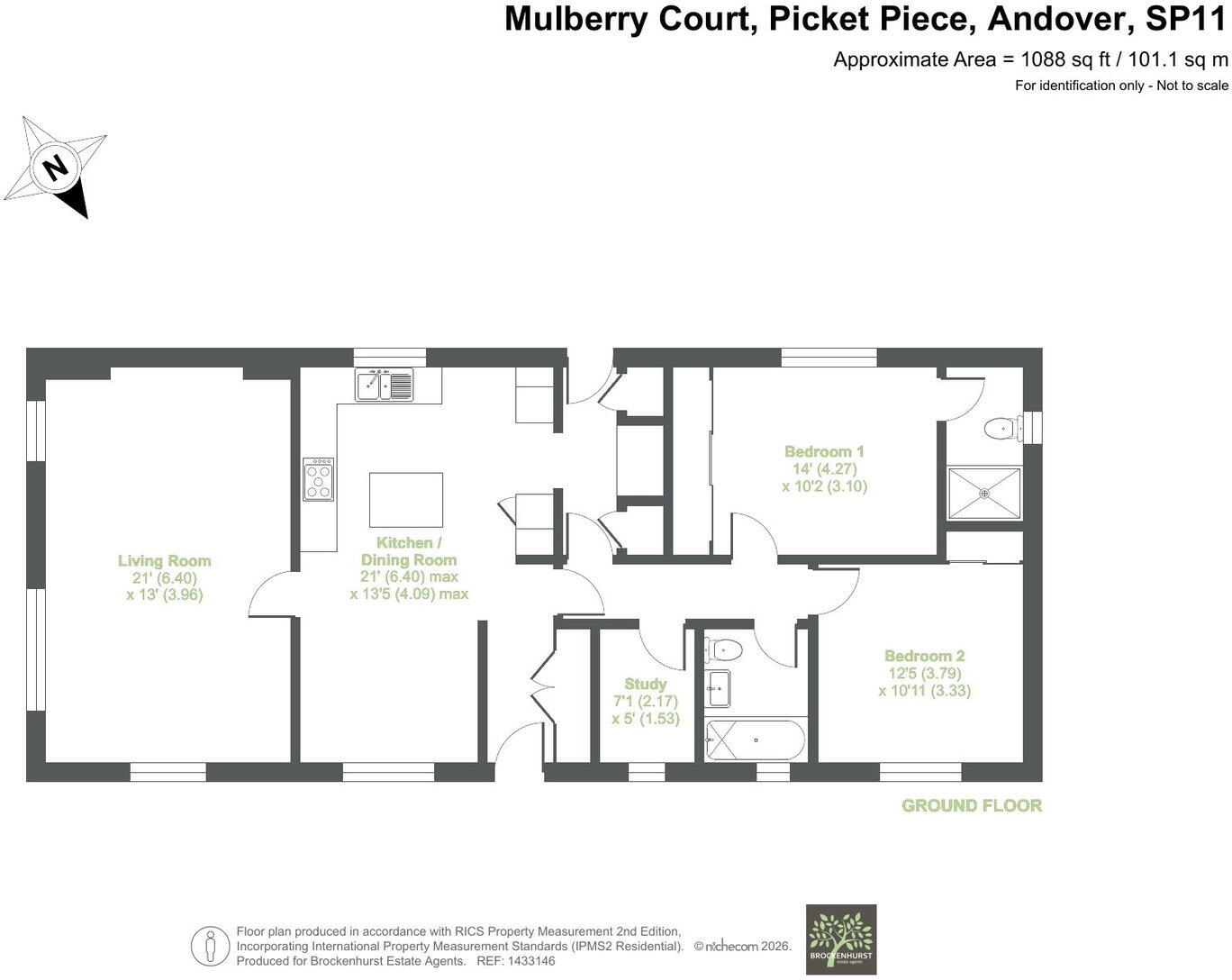 Residence Plus, Mulberry Court, Picket Piece, Andover, SP11 6LX floorplan