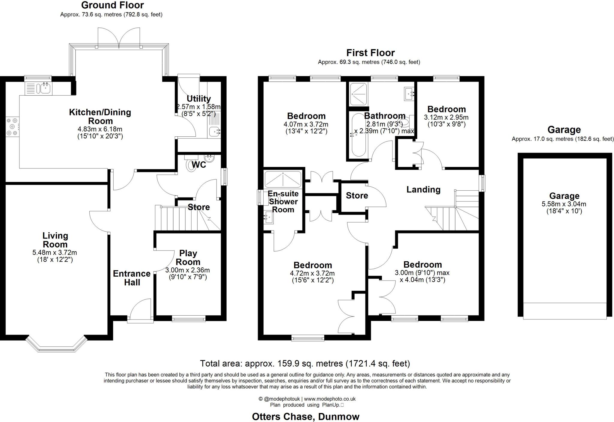 Otter Chase, Dunmow floorplan