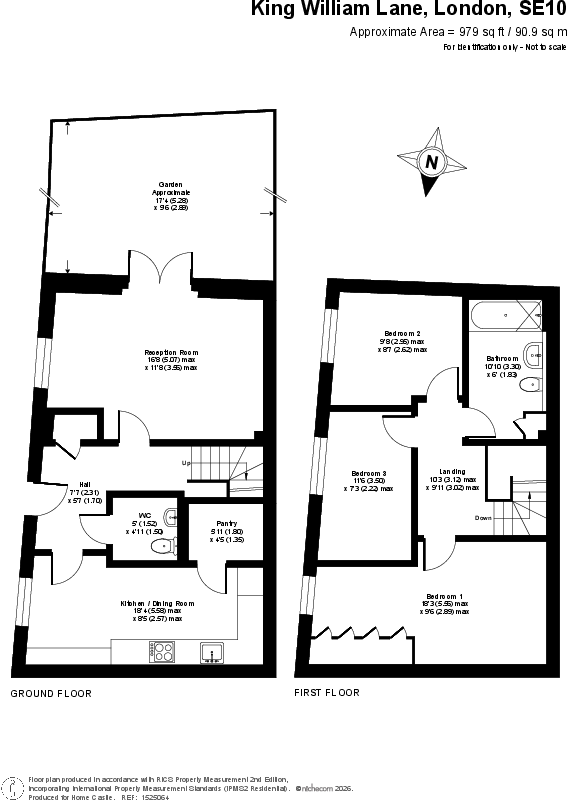 King William Lane, Greenwich floorplan