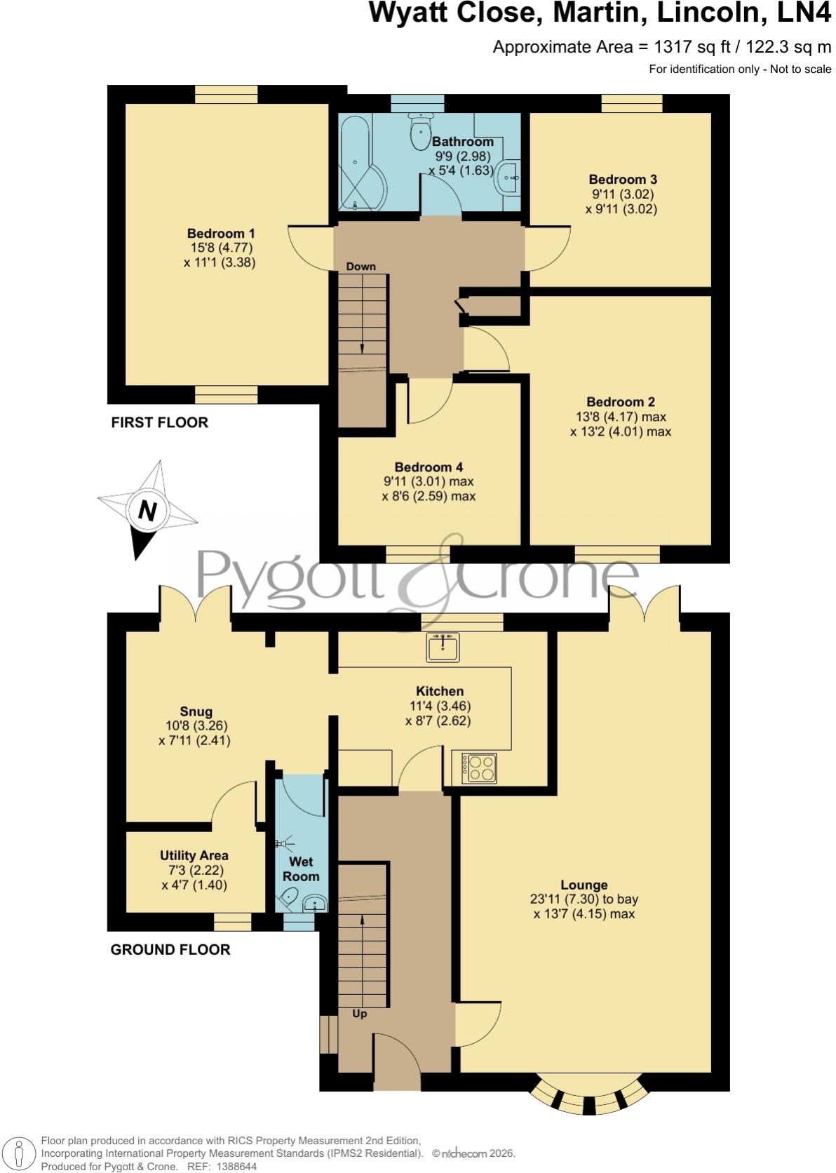 Wyatt Close, Martin, Lincoln, Lincolnshire, LN4 floorplan