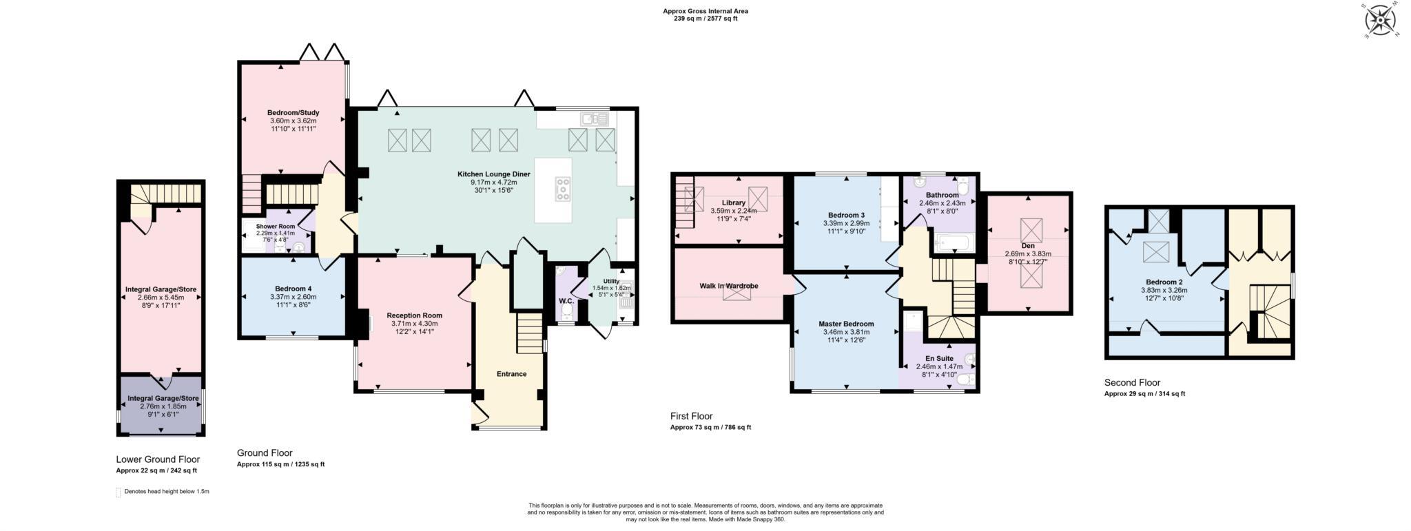 Hillside Way, Withdean floorplan