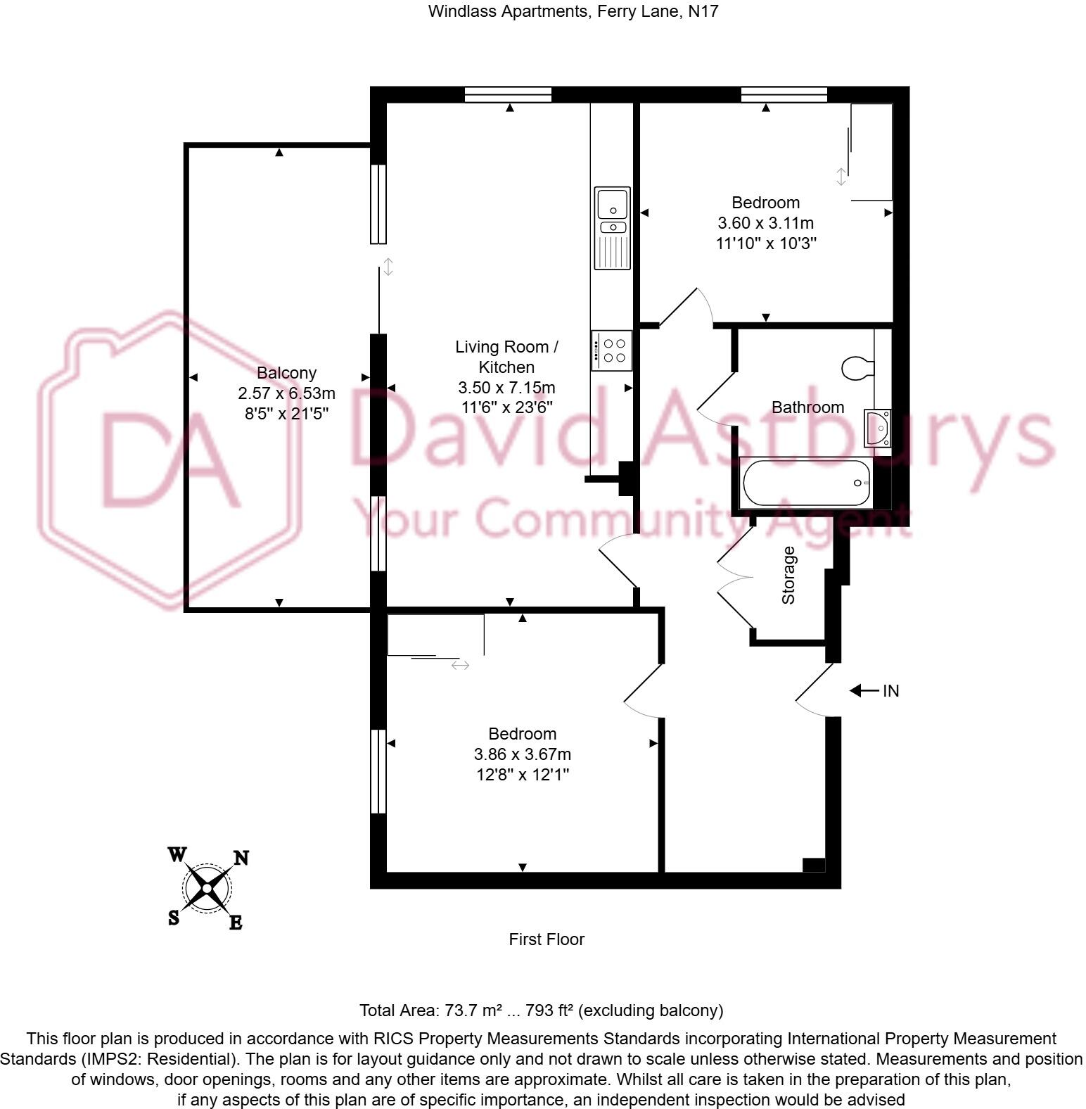 Ferry Lane, Tottenham Hale, London floorplan
