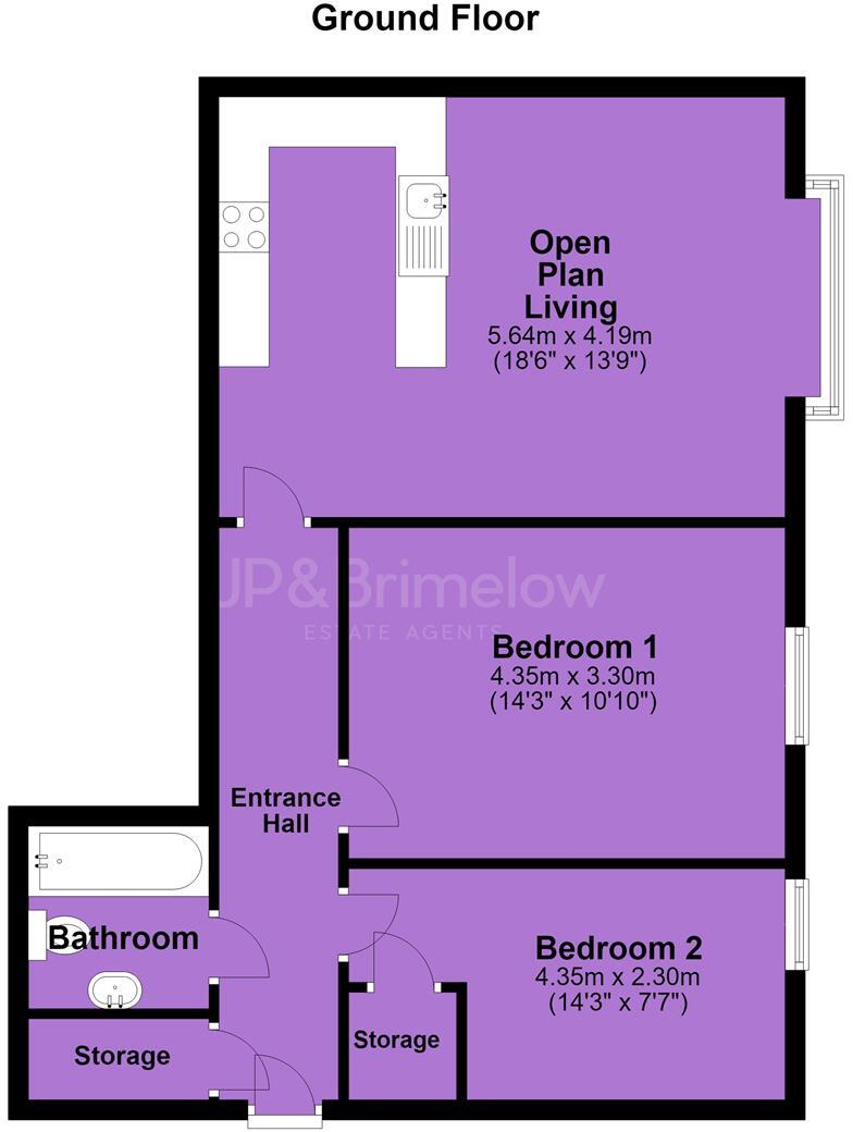 The Parkside, Hart Road, Fallowfield floorplan
