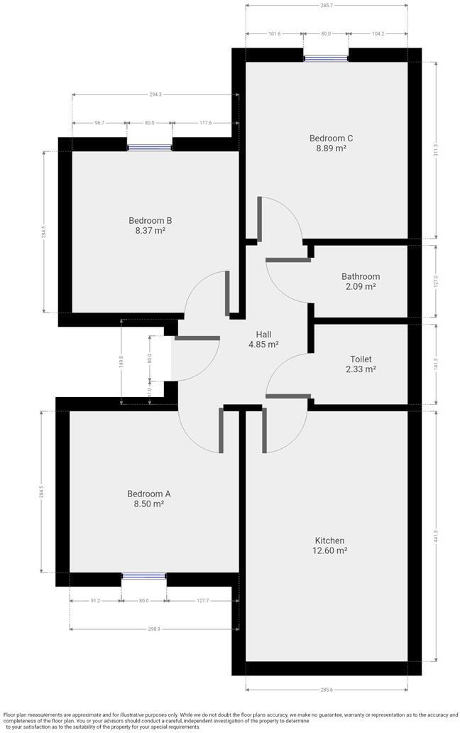 Apt 2, Brayford Court - Student Apartment - 26/27 floorplan