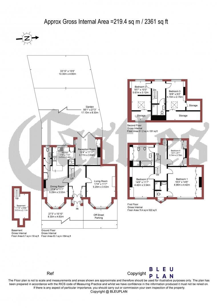Danvers Road, Crouch End, N8 floorplan
