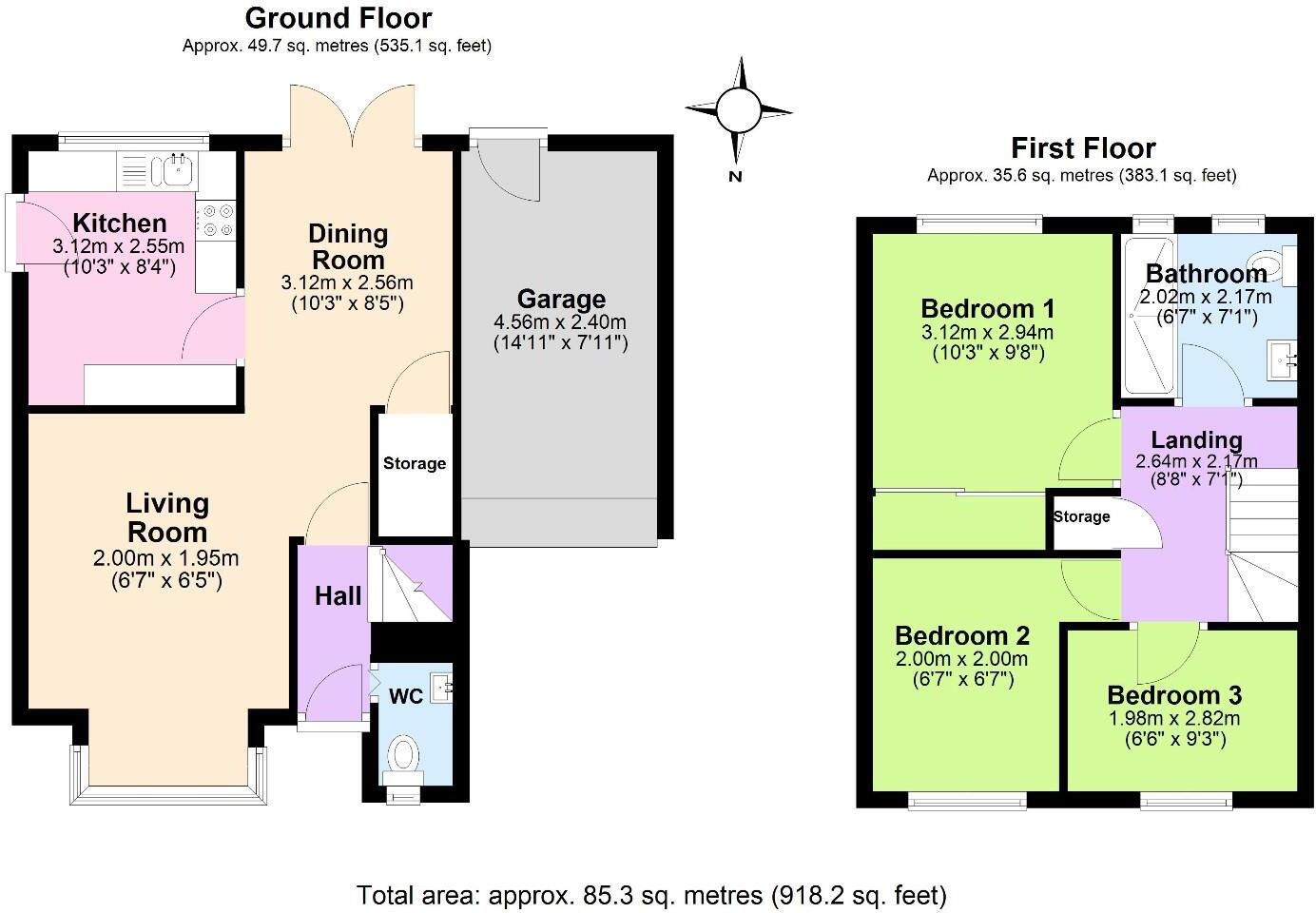 The Rookery, Heather, Coalville floorplan
