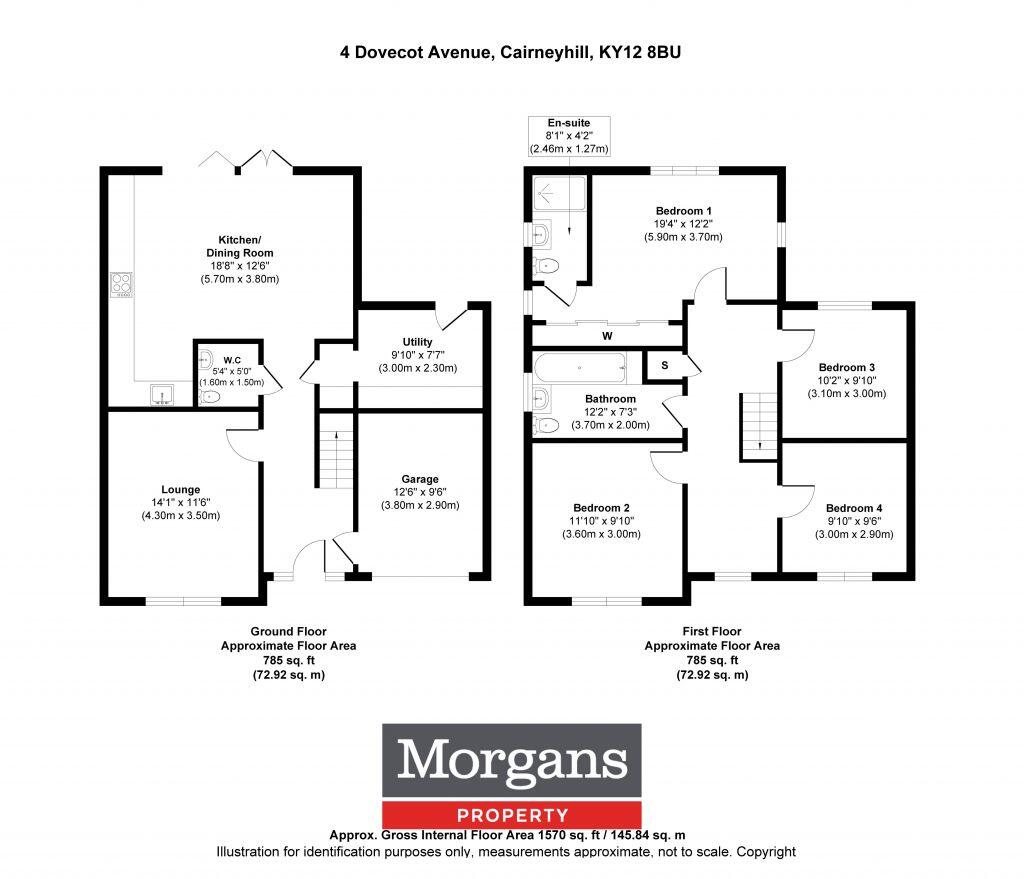 4 Dovecot Avenue, Cairneyhill, KY12 8BU floorplan