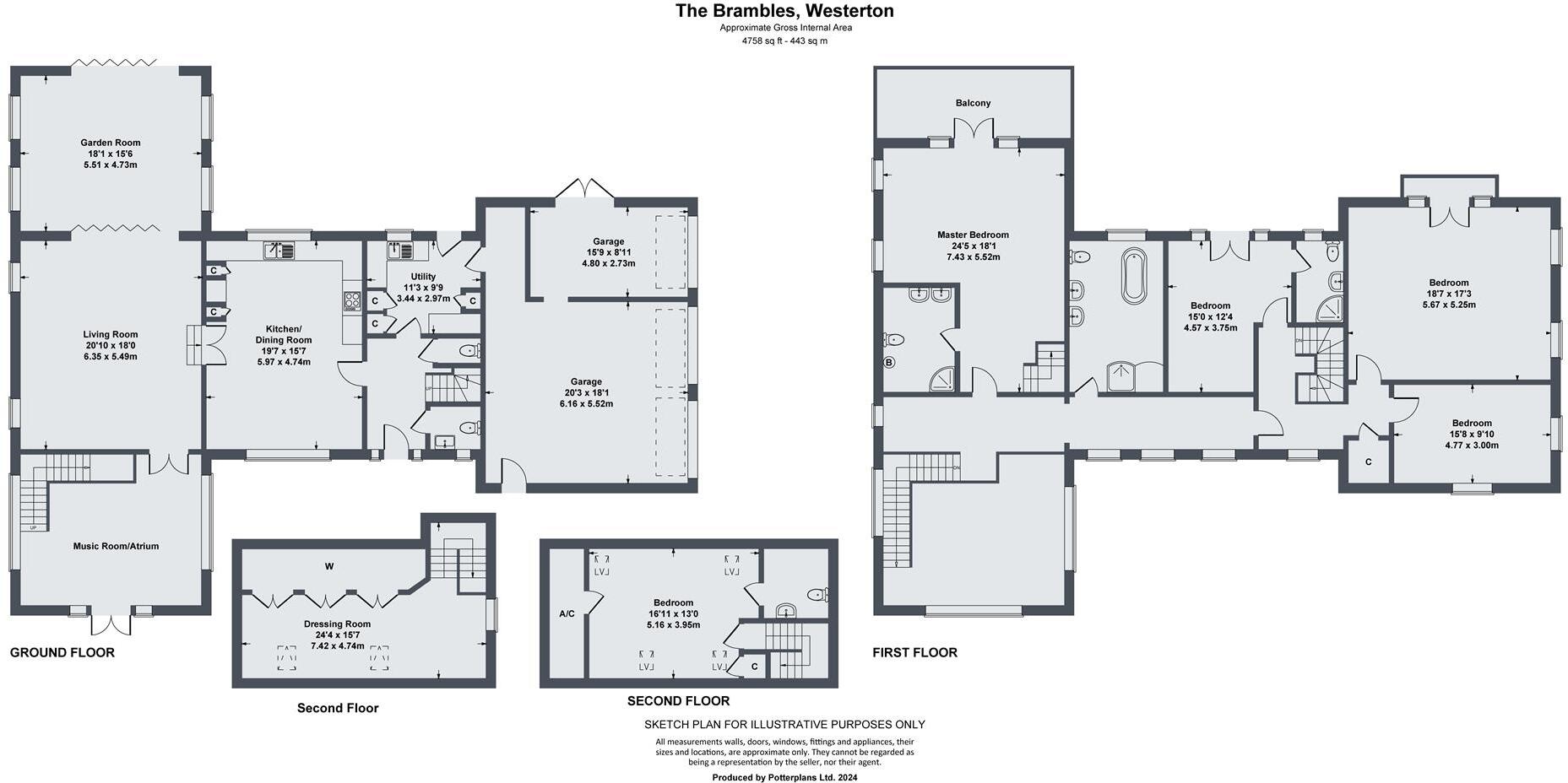 The Brambles, Dairy Lane, Westerton floorplan