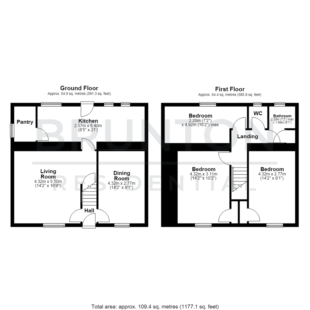 Mosswood Cottages, Consett, DH8 floorplan