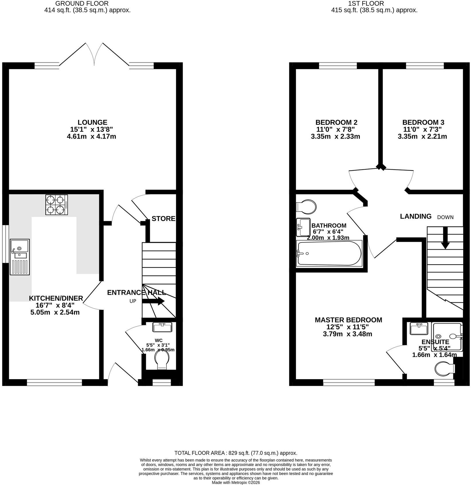 Hazelwell Avenue, Burton-On-Trent, DE14 floorplan