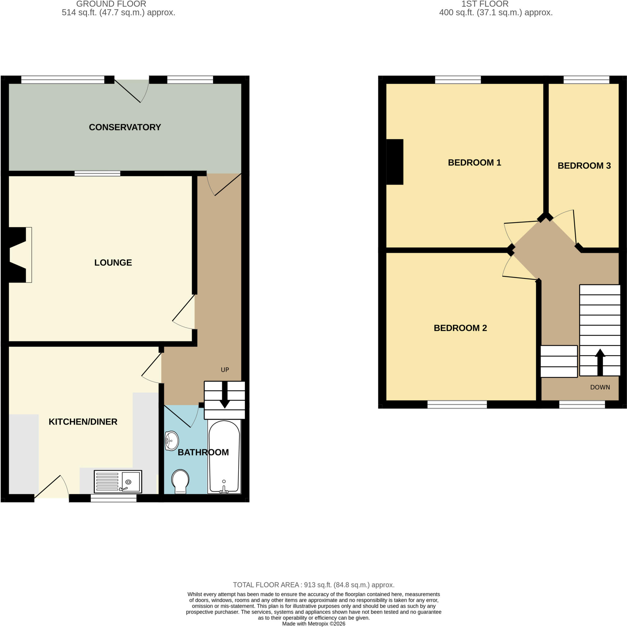 Poples Bow, Highbridge, Somerset, TA9 floorplan