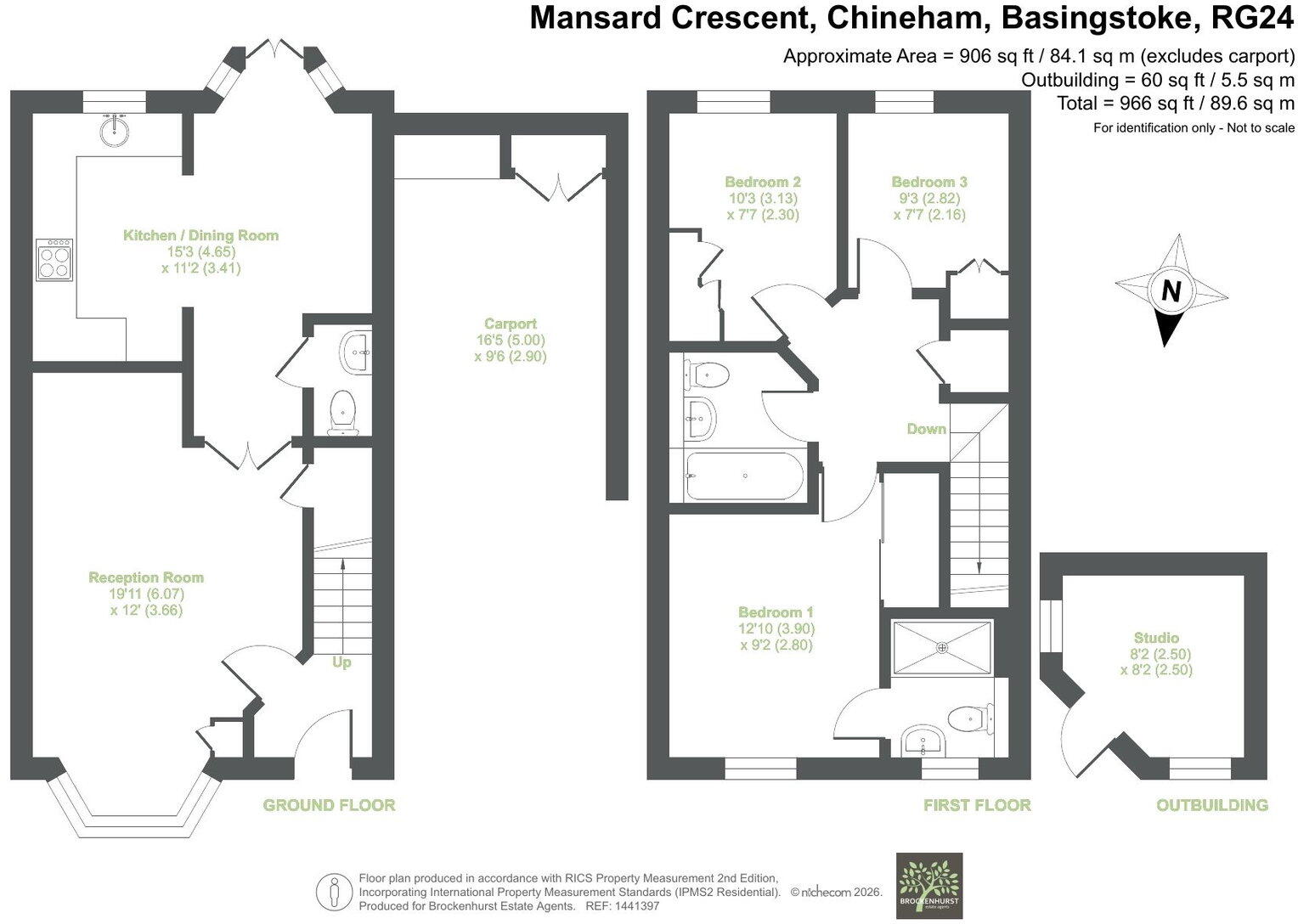 Mansard Crescent, Chineham floorplan