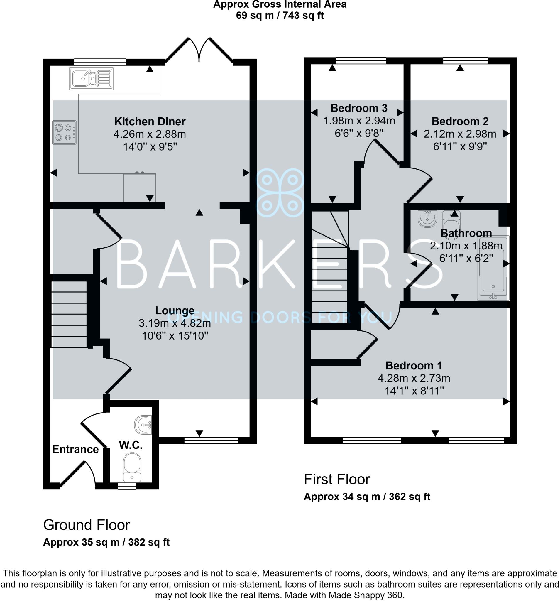 Vulcan Street, Bradford 4  floorplan