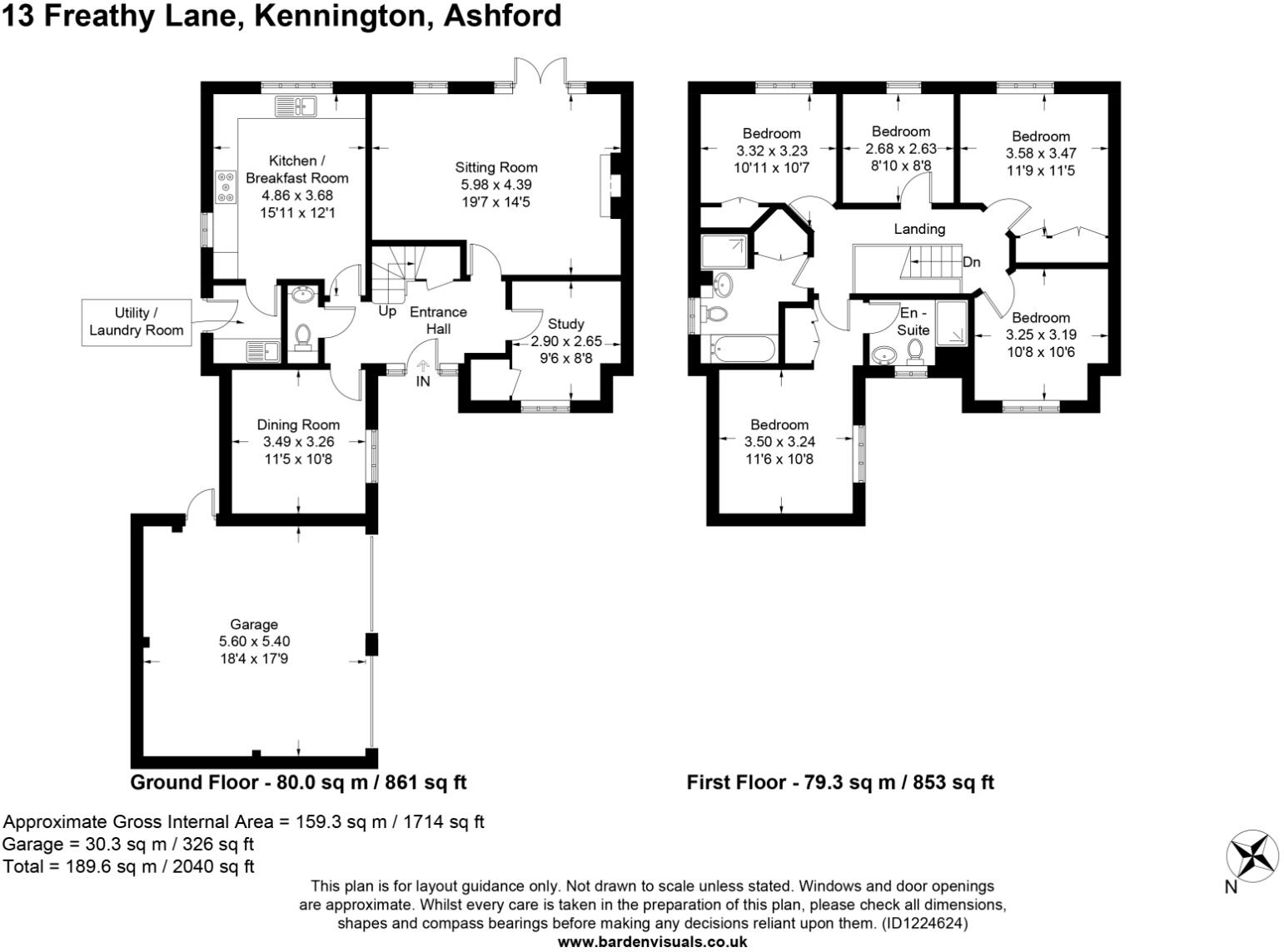 Freathy Lane, Kennington, Ashford, TN25 floorplan