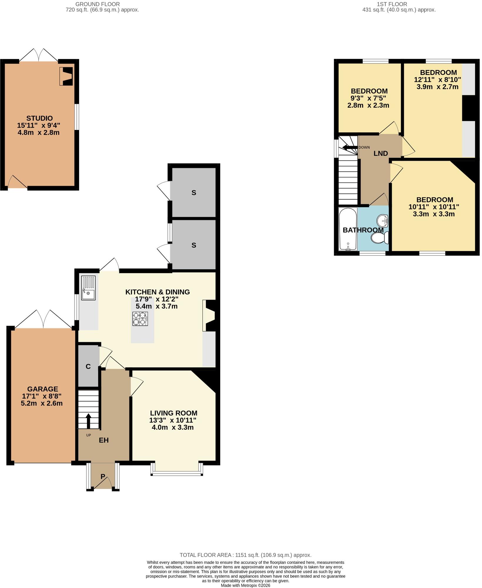 Pickersleigh Avenue, Malvern, Worcestershire, WR14 2LR floorplan
