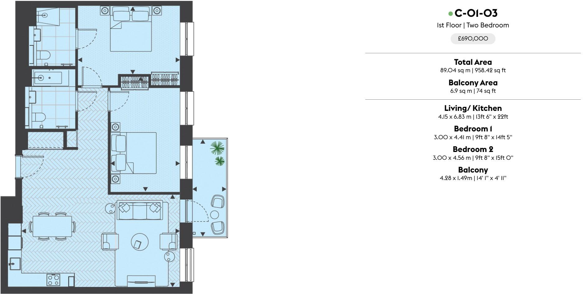 Brent Cross Town, NW2 floorplan