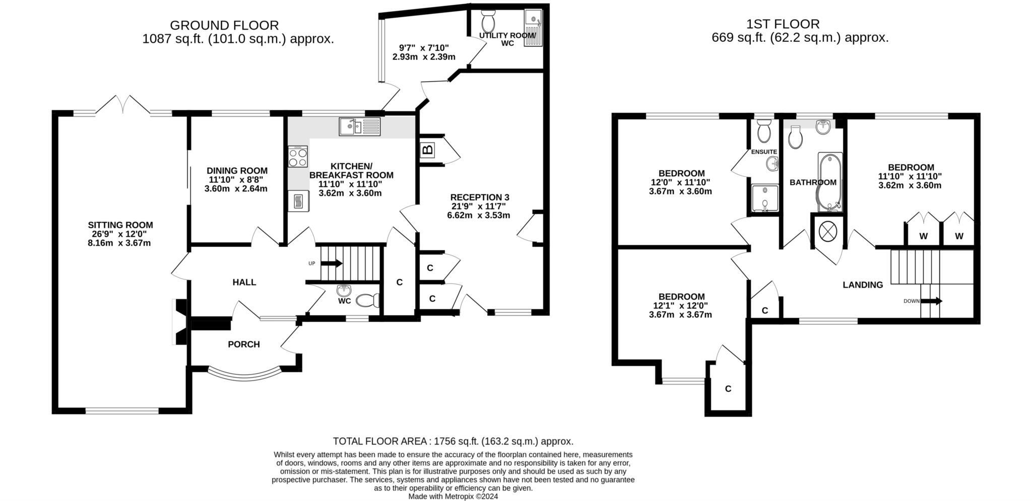 Radbone Hill, Over Norton floorplan