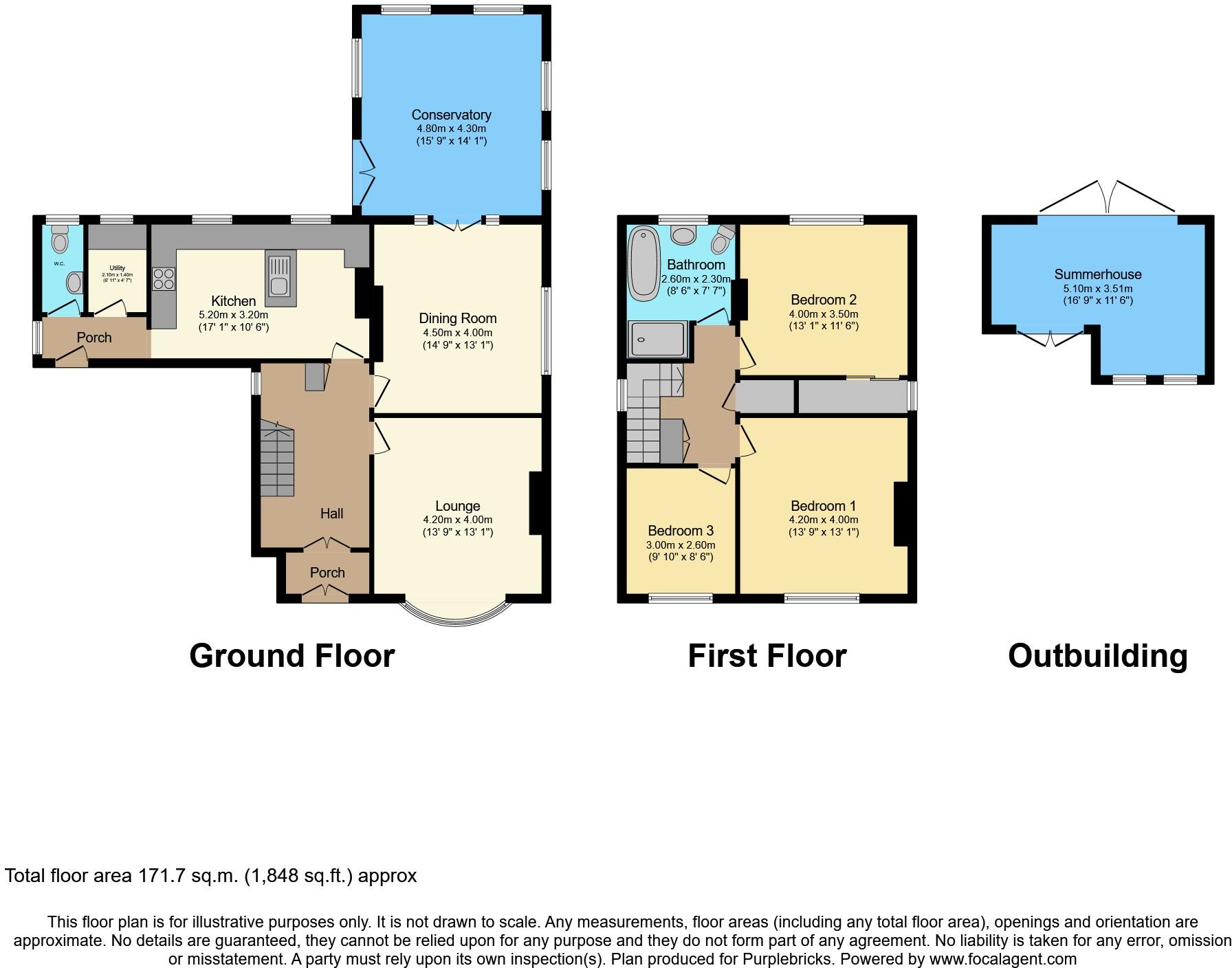 Batley Road, Alverthorpe, Wakefield, WF2 floorplan