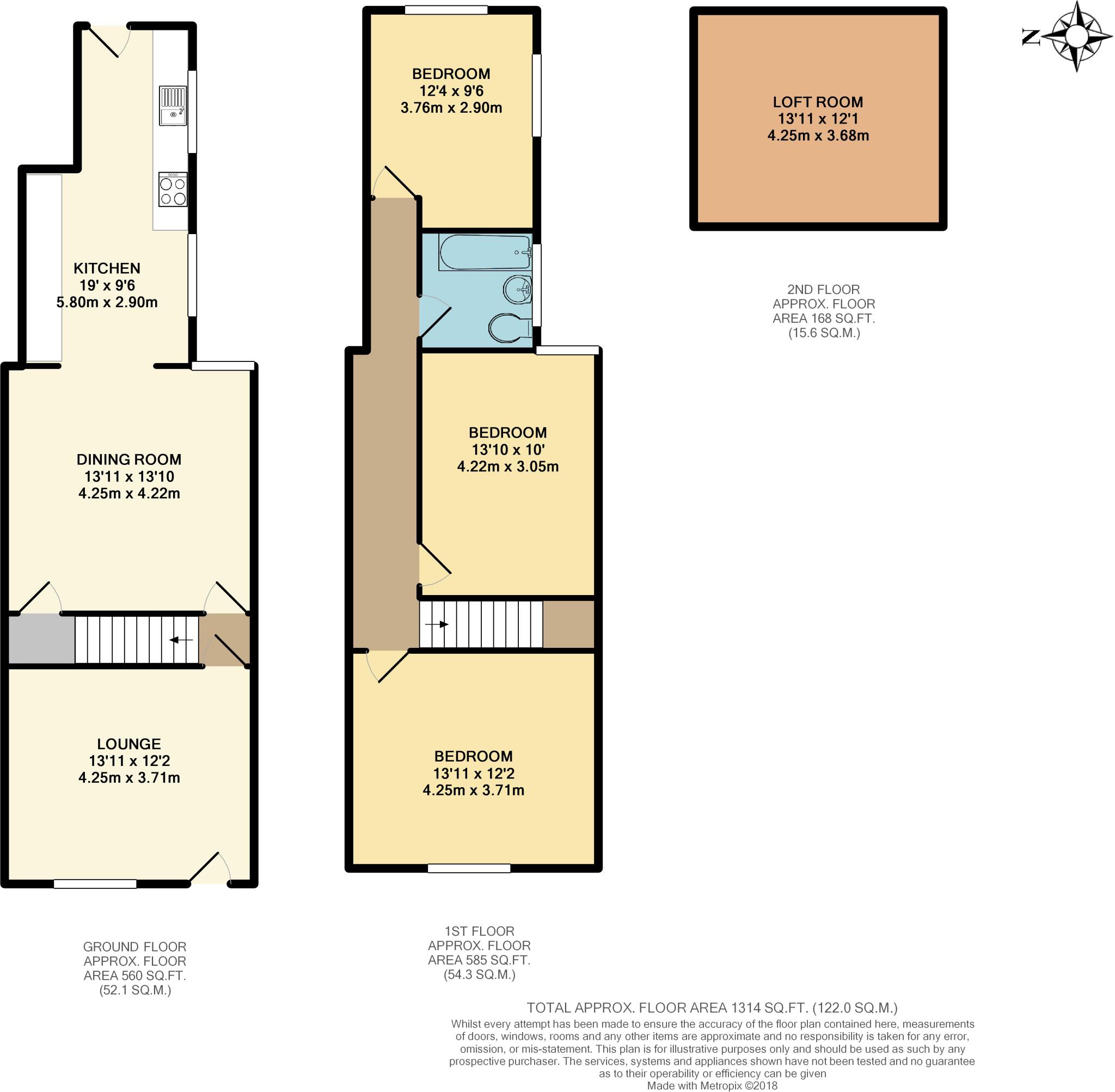 Parliament Street, Upholland, WN8 0LN floorplan