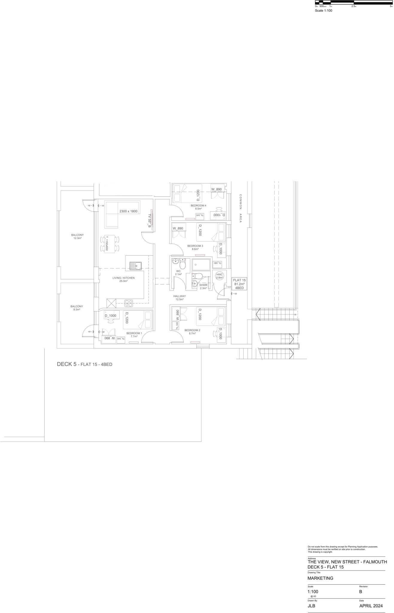 Flat 15, The View, New Street TR11 3LQ floorplan
