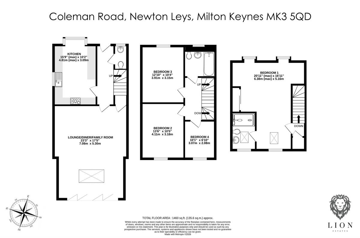 Coleman Road Newton Leys, Milton Keynes, MK3 floorplan