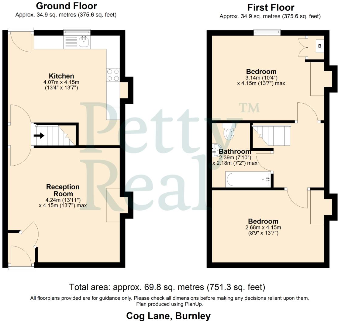 Cog Lane, Burnley floorplan