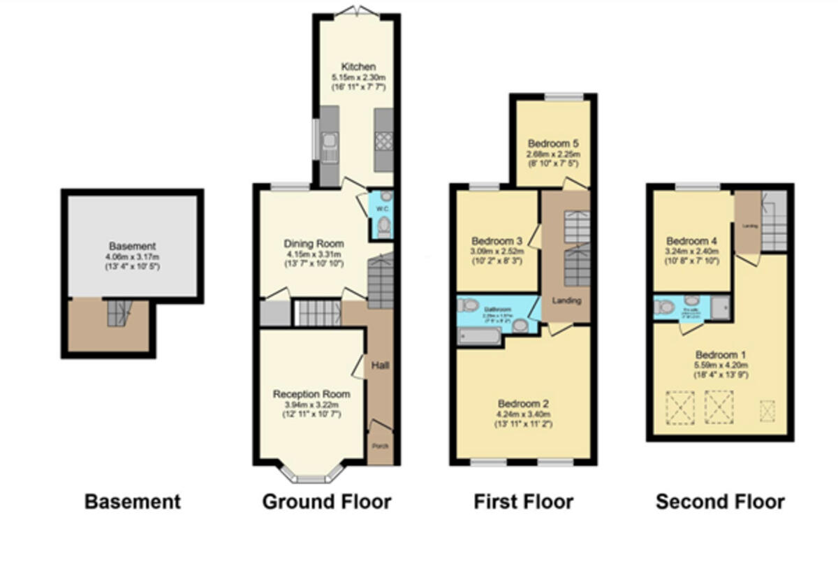 Oval Road, Croydon floorplan