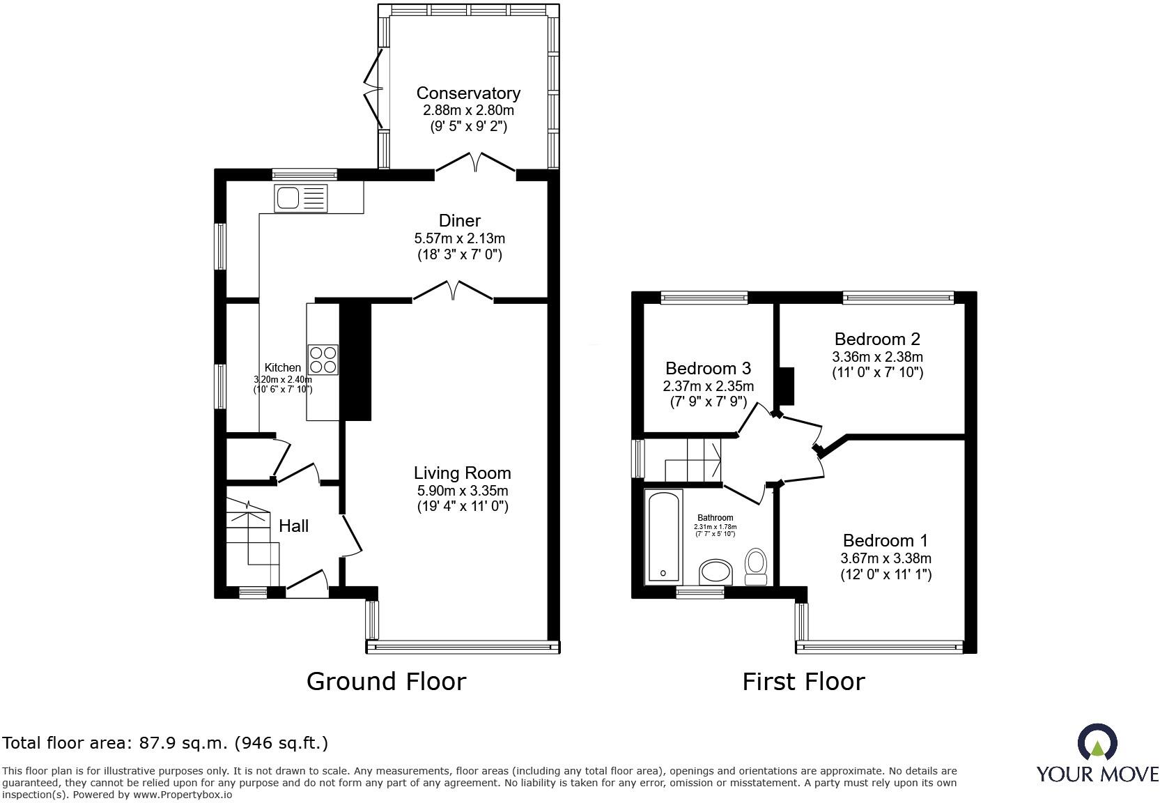 Wyville Drive, Swinton, Manchester, Greater Manchester, M27 floorplan