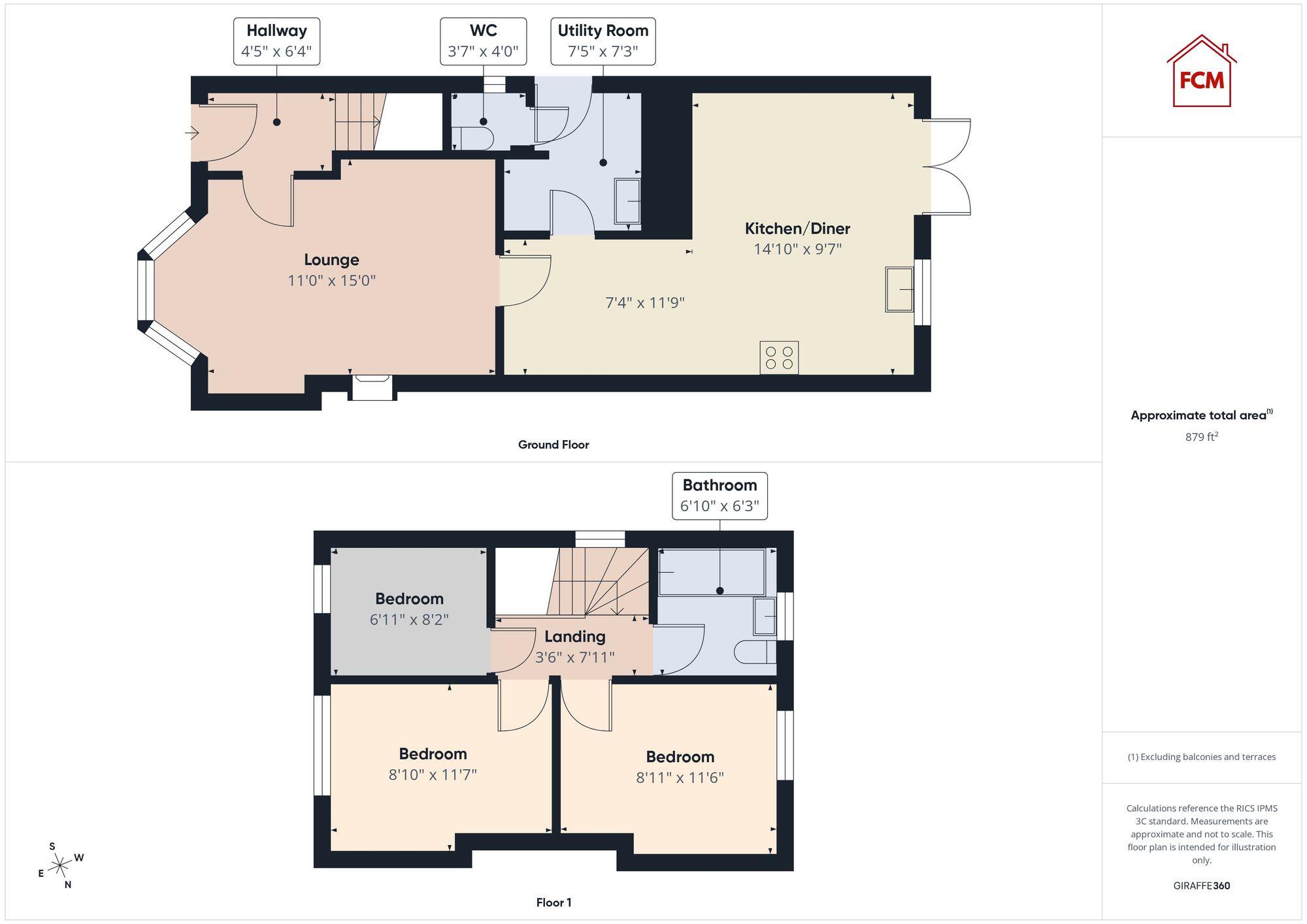 Salterbeck Road, Salterbeck, CA14 floorplan