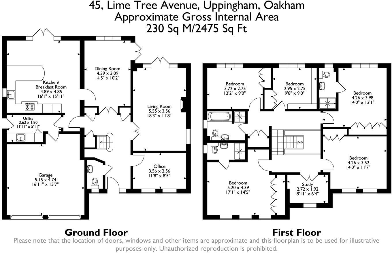 Lime Tree Avenue, Uppingham, Rutland floorplan