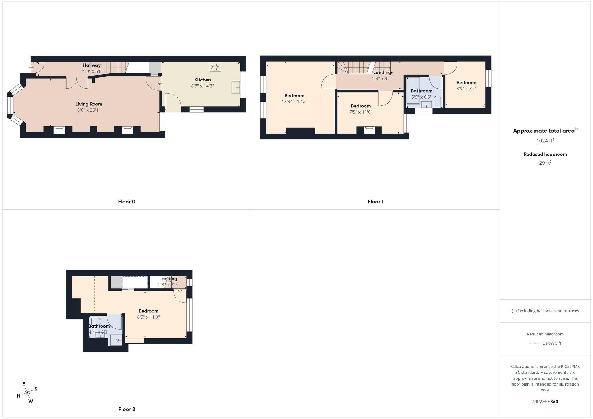 Surrey Road, Reading, RG2 floorplan
