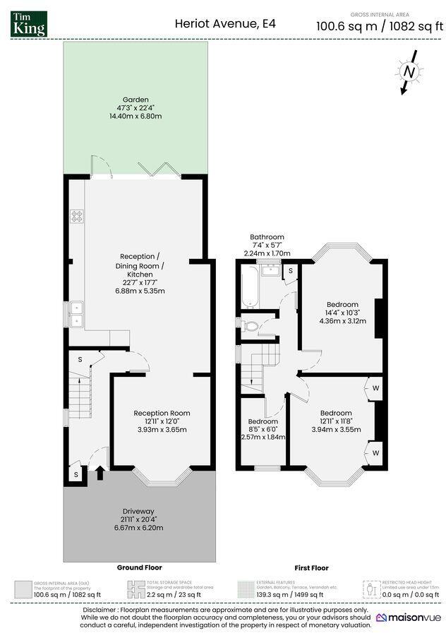 Heriot Avenue, London, E4 8AP floorplan