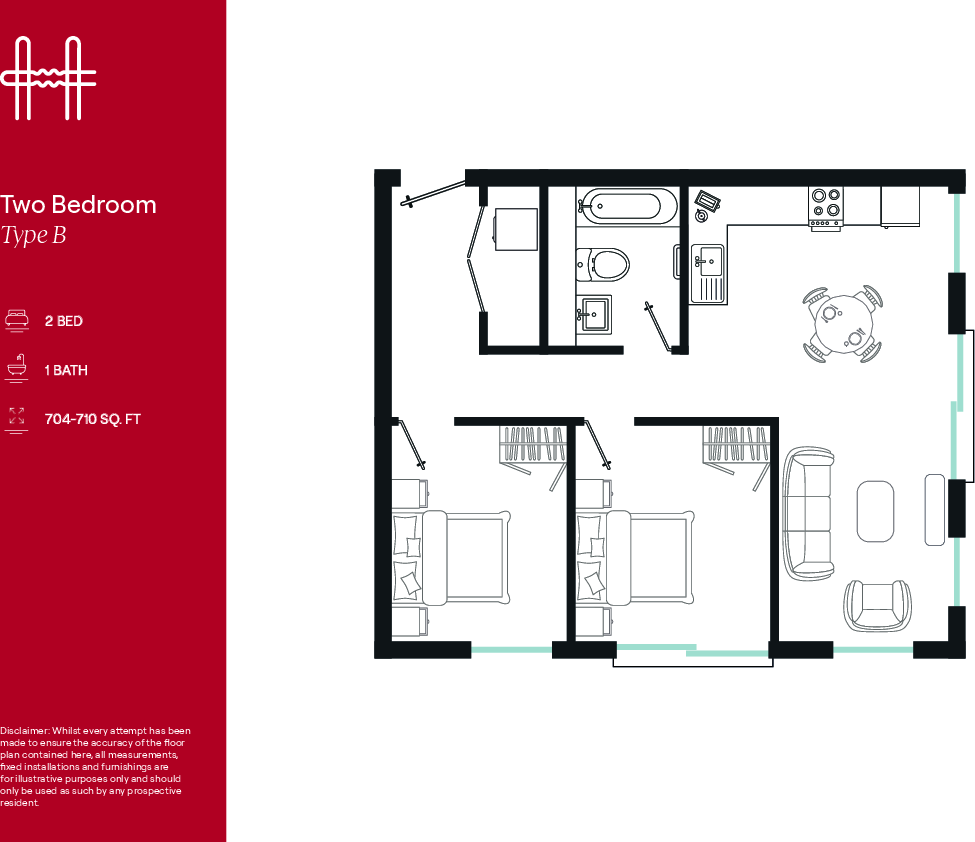 Flat 513, Father Joe Taaffe House, Alcester Street, Birmingham floorplan