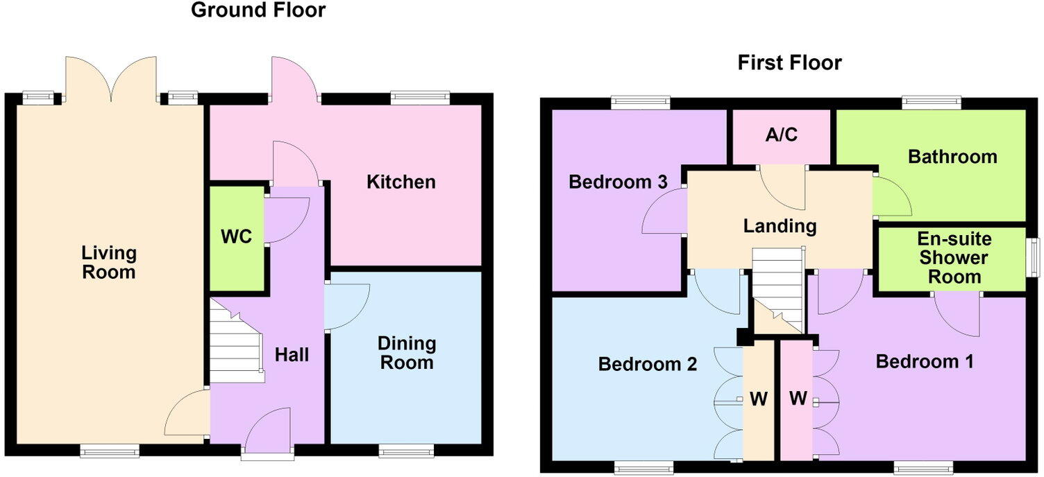 Osbourne Close, Corby, Northamptonshire, NN18 8PJ floorplan