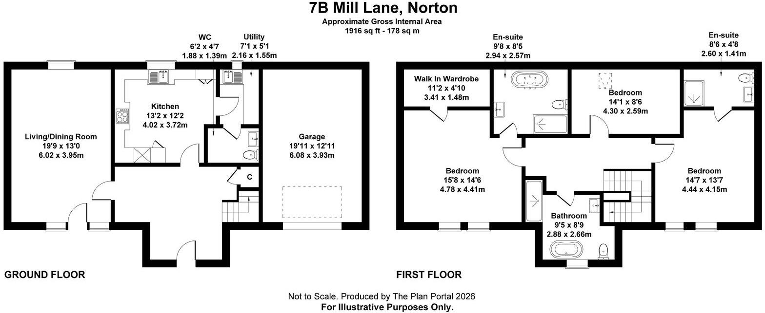 7B, Mill Lane, Norton, TS20 1LG floorplan
