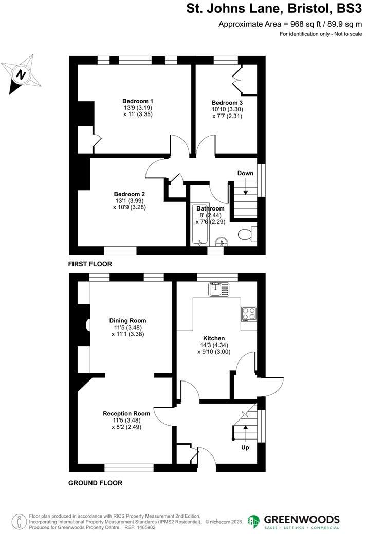 St. Johns Lane, Bristol floorplan