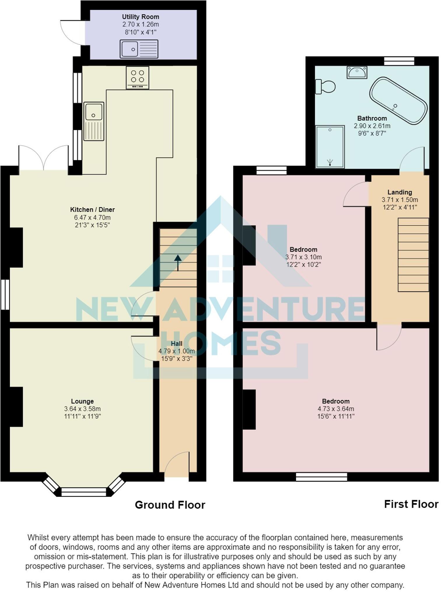 Beautiful Two Bedroom Property on Booth Lane, MIddlewich floorplan