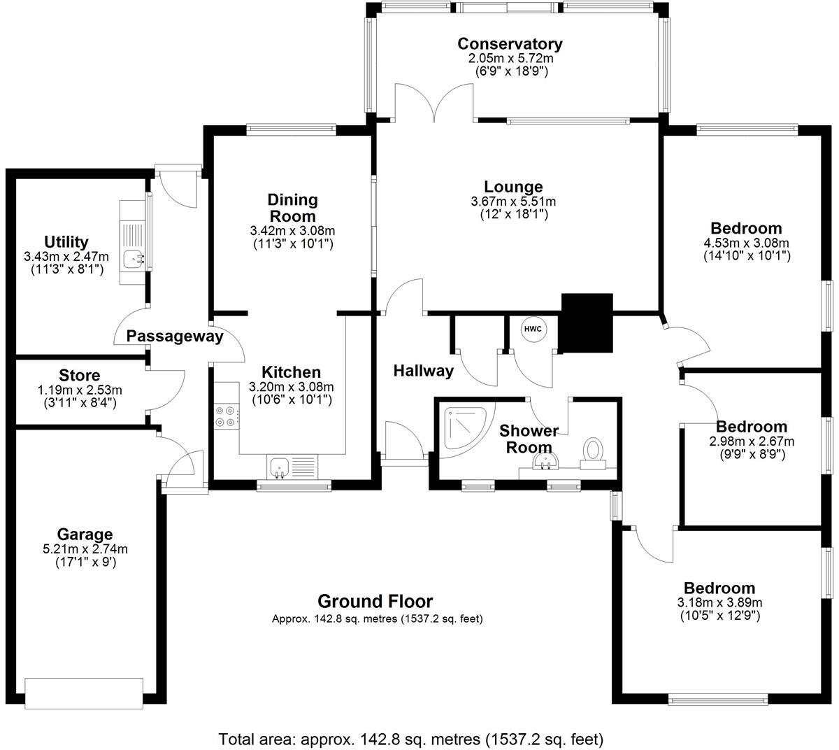 Newport Road, Edgmond, Newport floorplan
