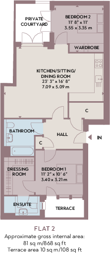 York Lane, Edinburgh EH1 floorplan