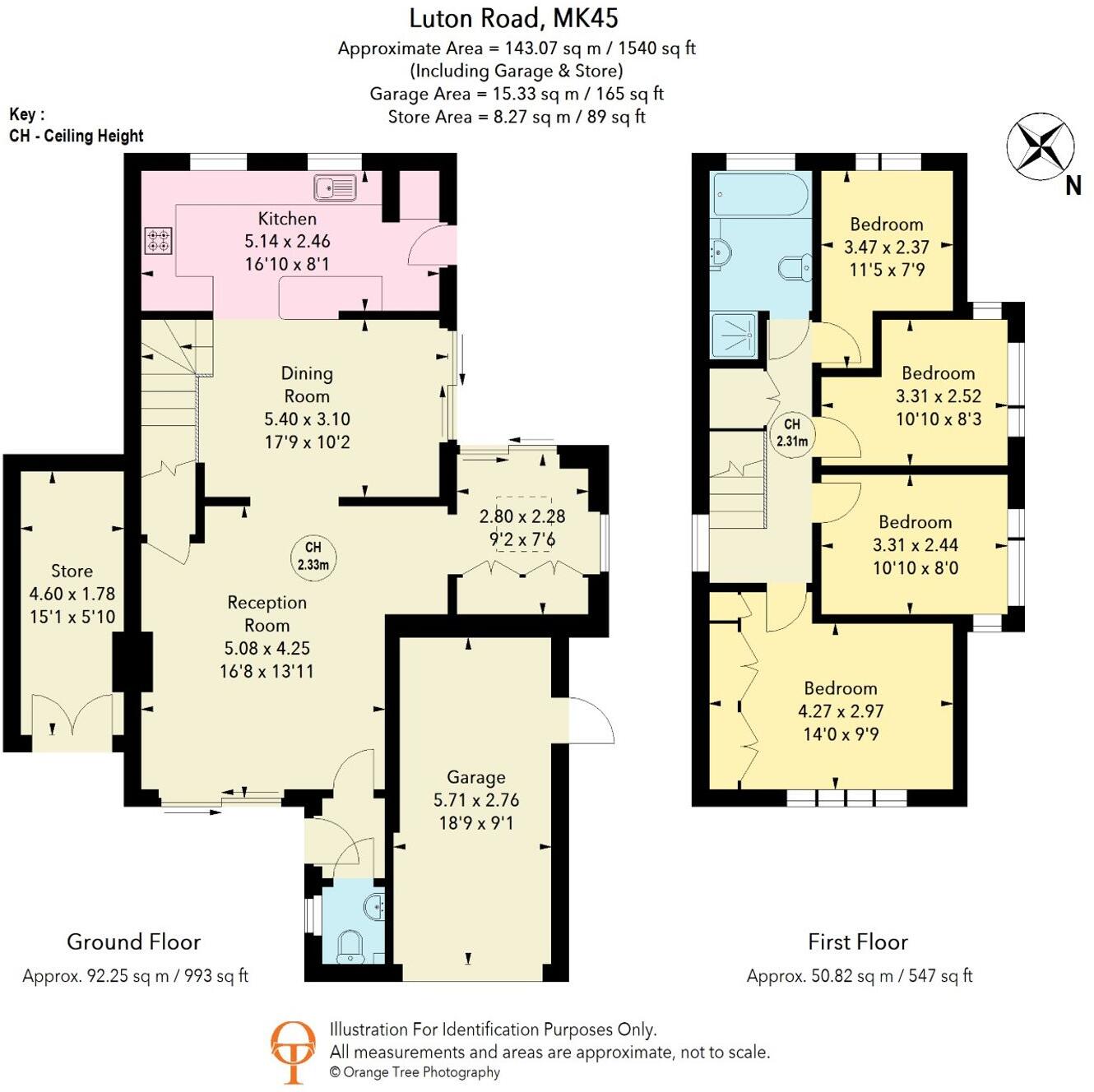Luton Road, Wilstead, MK45 floorplan