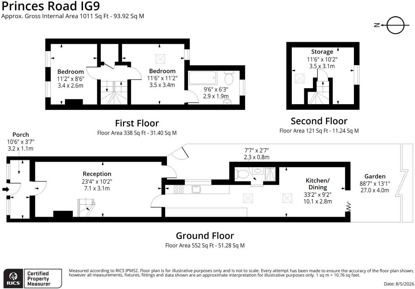 Princes Road, Buckhurst Hill floorplan
