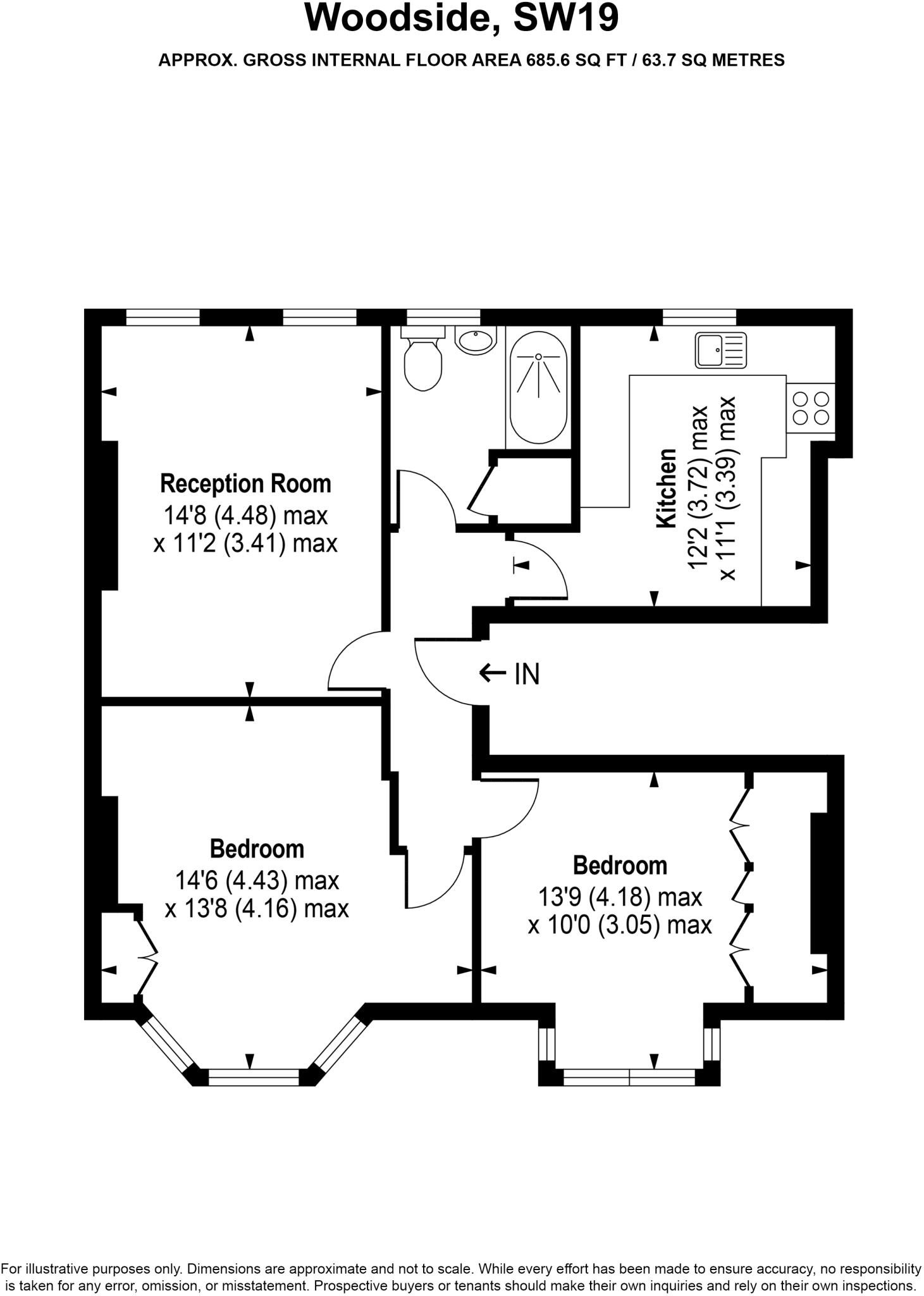 Woodside, Wimbledon, Merton floorplan