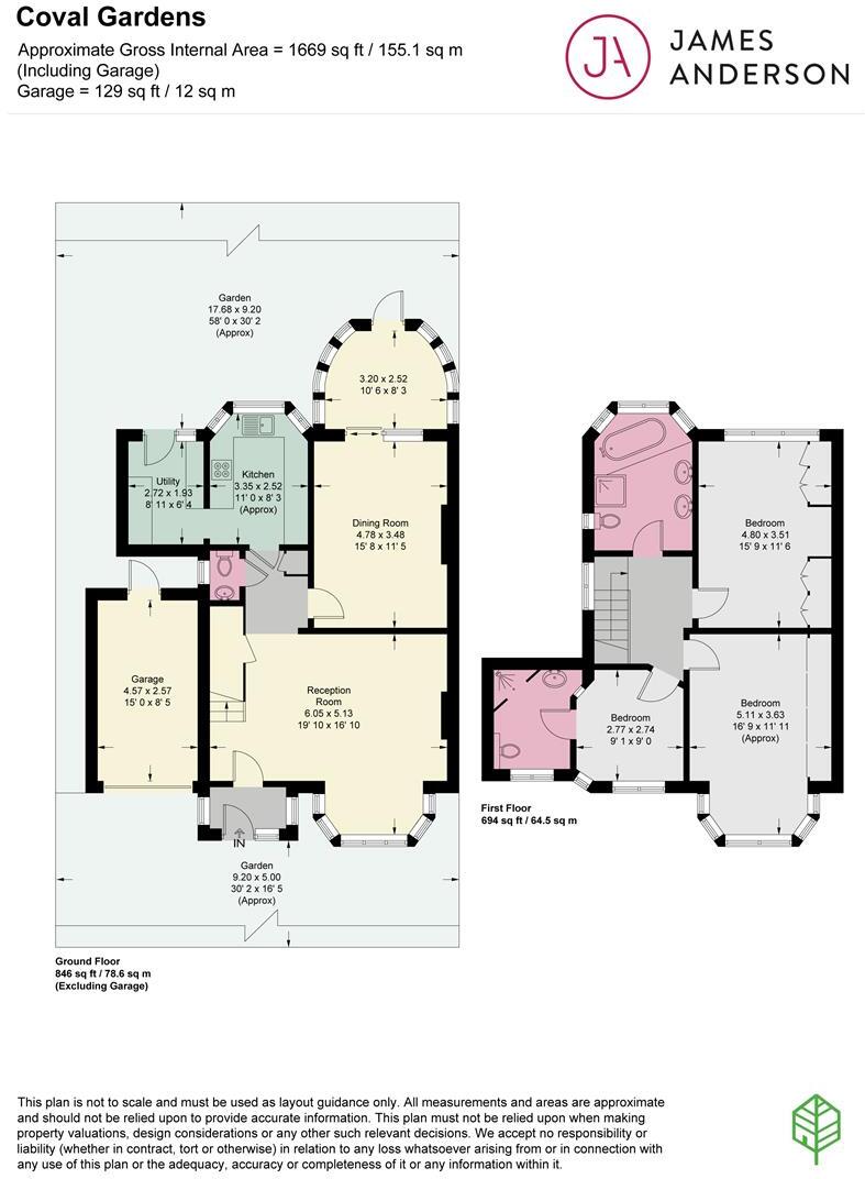 Coval Gardens, East Sheen, SW14 floorplan